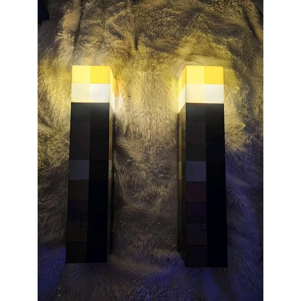 Minecraft Torch Rechargeable Portable Night Light-2 Pack